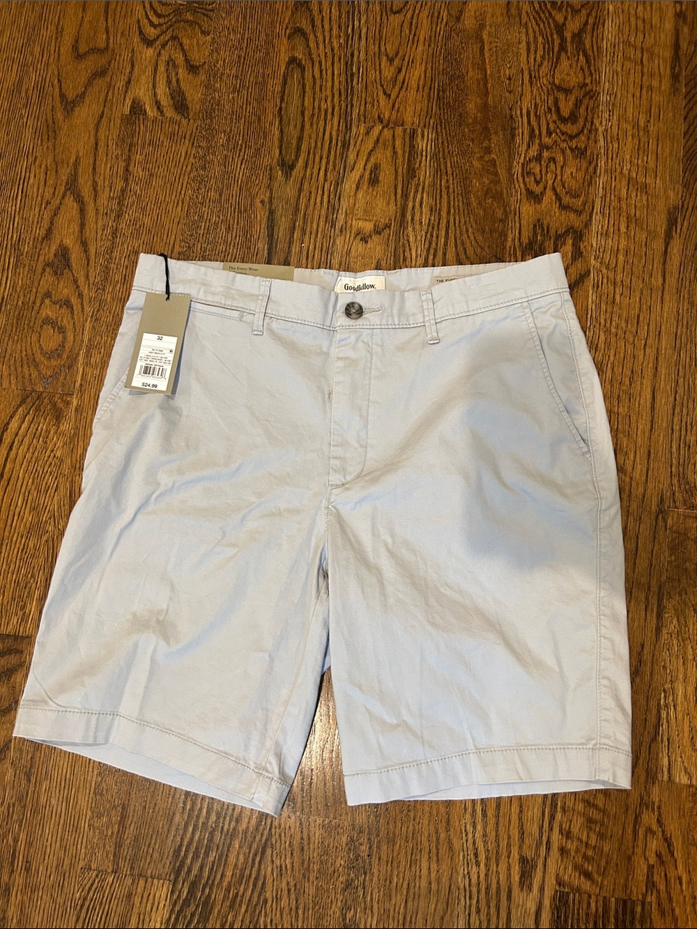 Goodfellow & Co Pale Blue Flat-Front Men’s Shorts